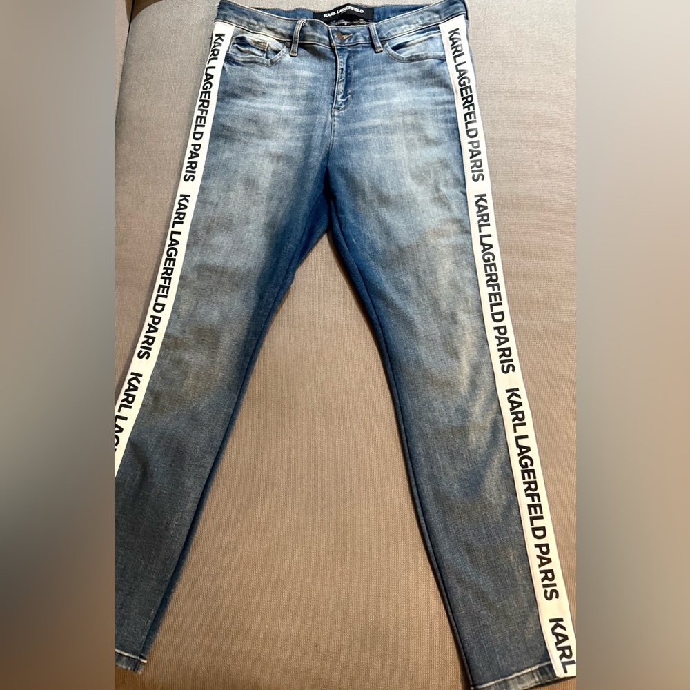Karl Lagerfeld Blue Skinny Jeans